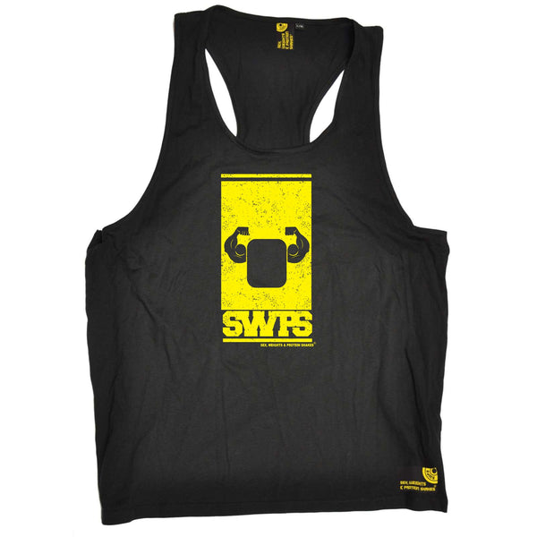 Sex Weights and Protein Shakes Gym Bodybuilding Vest - Flexing Arms Design - Bella Singlet Top