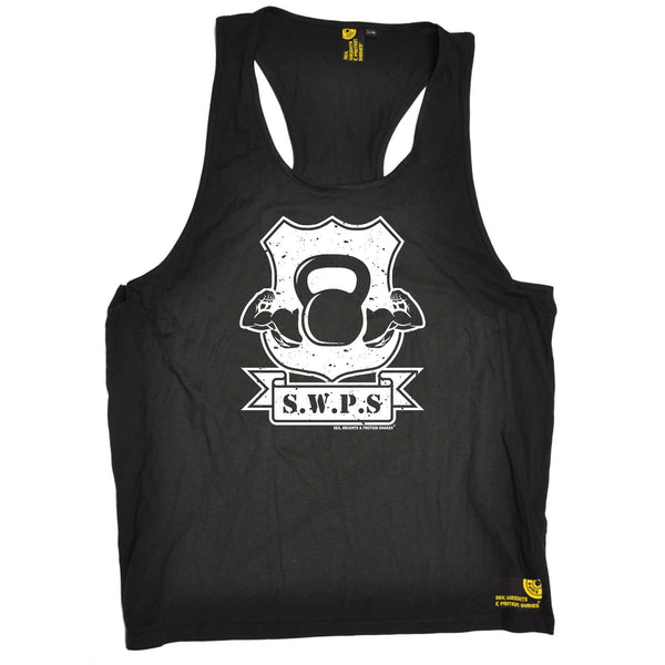 Sex Weights and Protein Shakes Gym Bodybuilding Vest - Flexing Kettle Bell - Bella Singlet Top