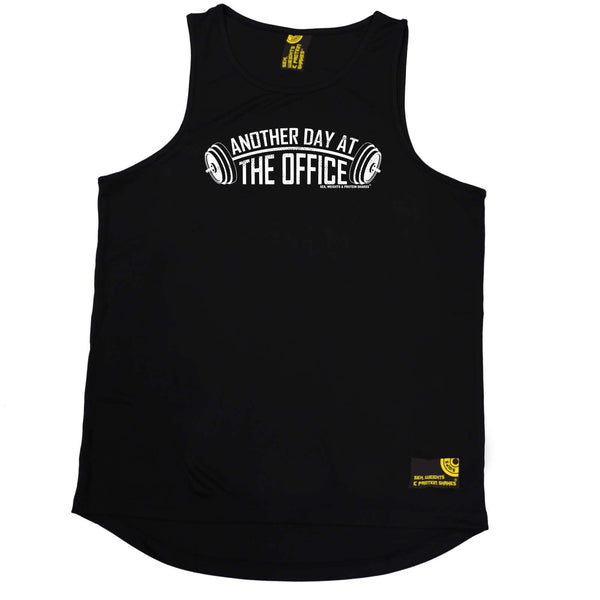 Sex Weights and Protein Shakes Gym Bodybuilding Vest - Another Day At The Office - Dry Fit Performance Vest Singlet