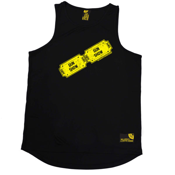 Sex Weights and Protein Shakes Gym Bodybuilding Vest - Gun Show Tickets - Dry Fit Performance Vest Singlet