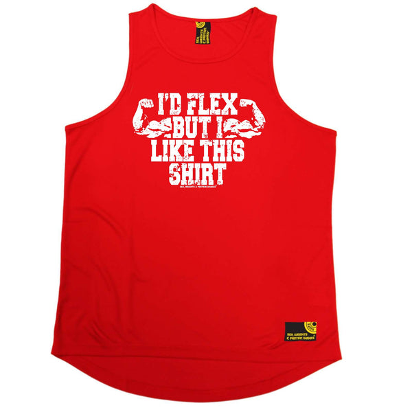 Sex Weights and Protein Shakes Gym Bodybuilding Vest - Id Flex But I Like This Shirt - Dry Fit Performance Vest Singlet
