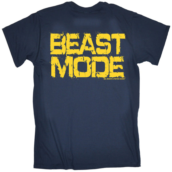FB Sex Weights and Protein Shakes Gym Bodybuilding Tee - Beast Mode - Mens T-Shirt