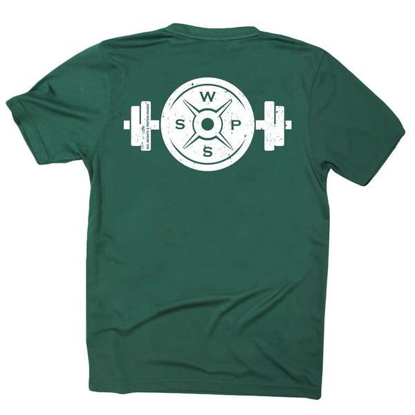 FB Sex Weights and Protein Shakes Gym Bodybuilding Tee - Logo 3 Bar - Dry Fit Performance T-Shirt