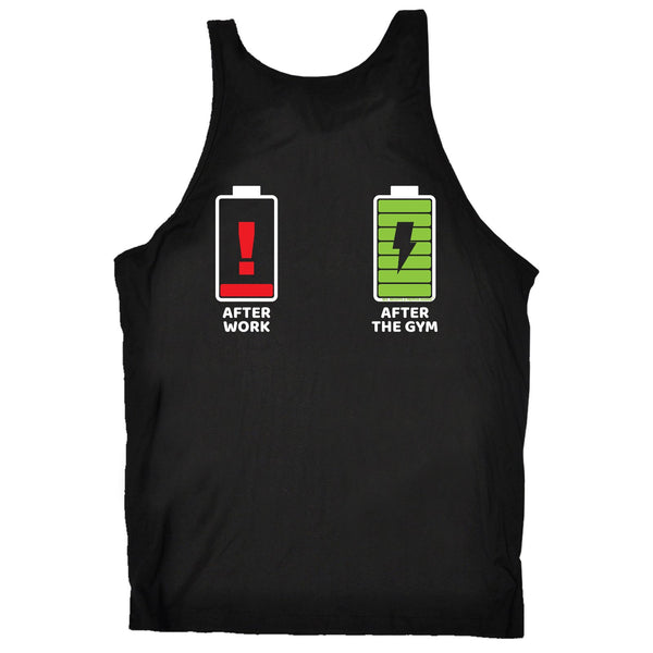 FB Sex Weights and Protein Shakes Gym Bodybuilding Vest - After Gym Battery - Bella Singlet Top