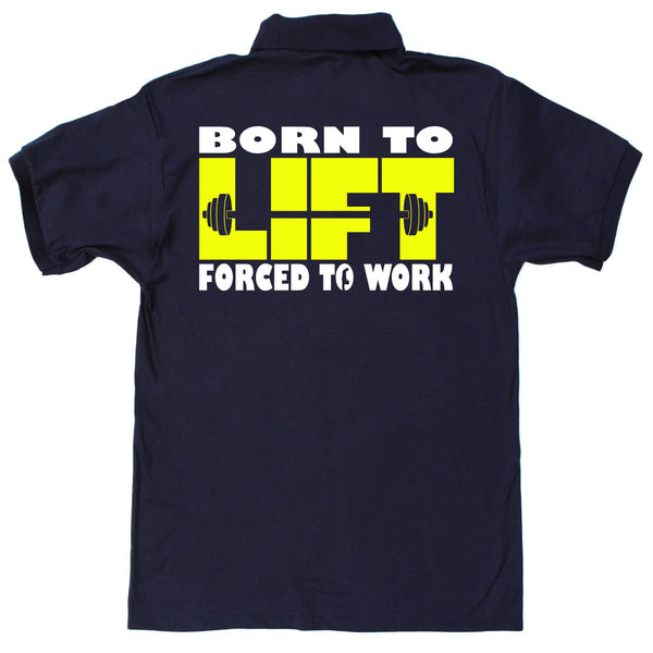 FB Sex Weights and Protein Shakes Gym Bodybuilding Polo Shirt - Born To Lift - Polo T-Shirt