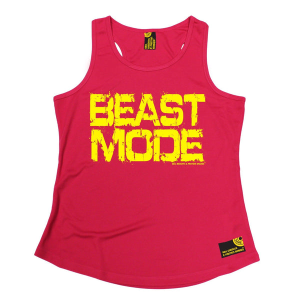 SWPS Beast Mode Sex Weights And Protein Shakes Gym Girlie Training Vest