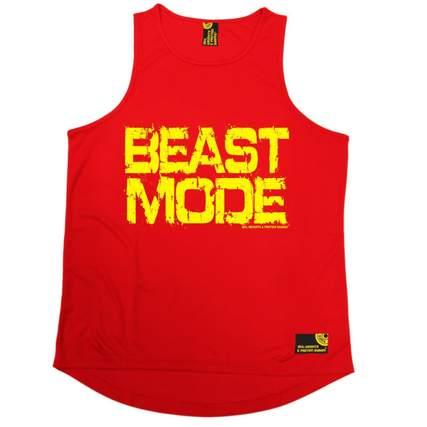 Sex Weights and Protein Shakes Beast Mode Sex Weights And Protein Shakes Gym Men's Training Vest