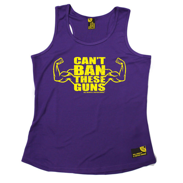SWPS Can't Ban These Guns Sex Weights And Protein Shakes Gym Girlie Training Vest