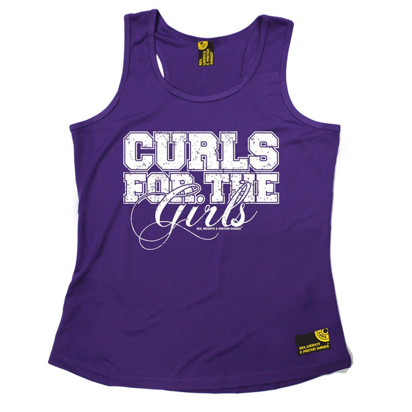 SWPS Curls For The Girls Sex Weights And Protein Shakes Gym Girlie Training Vest