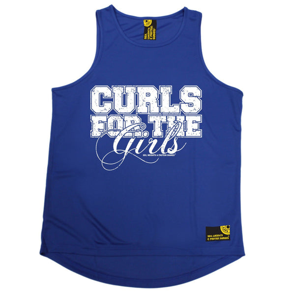 SWPS Curls For The Girls Sex Weights And Protein Shakes Gym Men's Training Vest