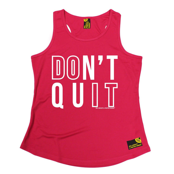 SWPS Don't Quit Sex Weights And Protein Shakes Gym Girlie Training Vest
