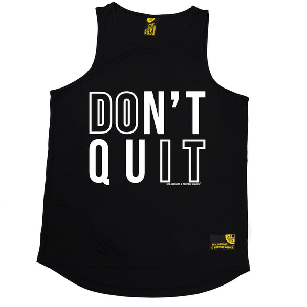 Sex Weights and Protein Shakes Don't Quit Sex Weights And Protein Shakes Gym Men's Training Vest