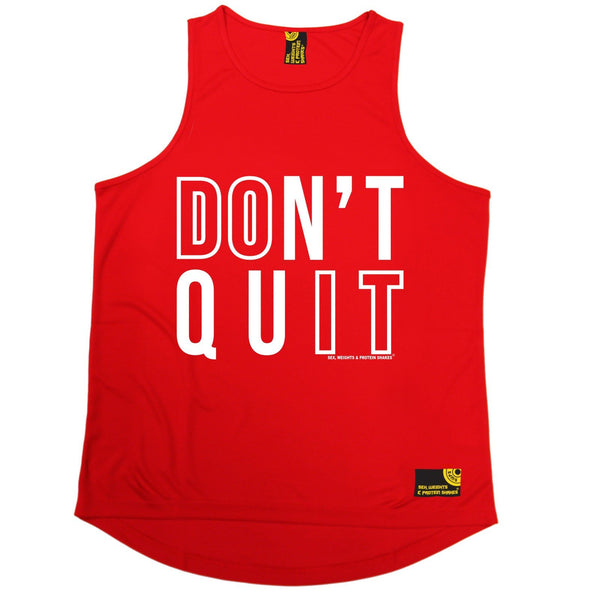 Sex Weights and Protein Shakes Don't Quit Sex Weights And Protein Shakes Gym Men's Training Vest