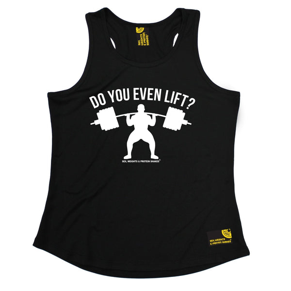 SWPS Do You Even Lift Sex Weights And Protein Shakes Gym Girlie Training Vest