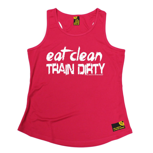 Eat Clean Train Dirty Girlie Performance Training Cool Vest