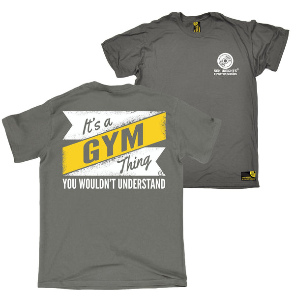 FB Sex Weights and Protein Shakes Gym Bodybuilding Tee - Its A Gym Thing - Mens T-Shirt