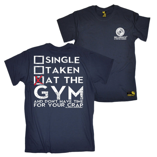 FB Sex Weights and Protein Shakes Gym Bodybuilding Tee - At The Gym - Mens T-Shirt