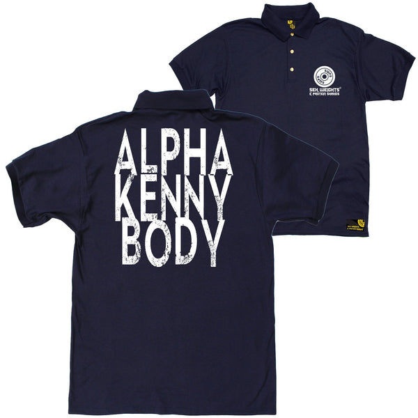 FB Sex Weights and Protein Shakes Gym Bodybuilding Polo Shirt - Alpha Kenny Body - Polo T-Shirt