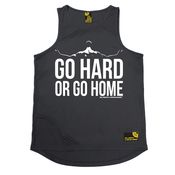 SWPS Go Hard Or Go Home Sex Weights And Protein Shakes Gym Men's Training Vest