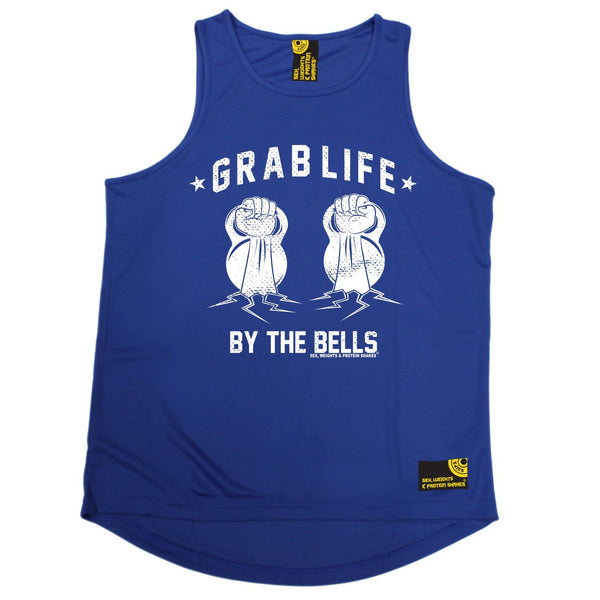 SWPS Grab Life By The Bells Sex Weights And Protein Shakes Gym Men's Training Vest