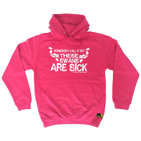Somebody Call A Vet These Swans Are Sick Hoodie