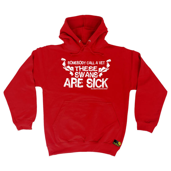 Somebody Call A Vet These Swans Are Sick Hoodie