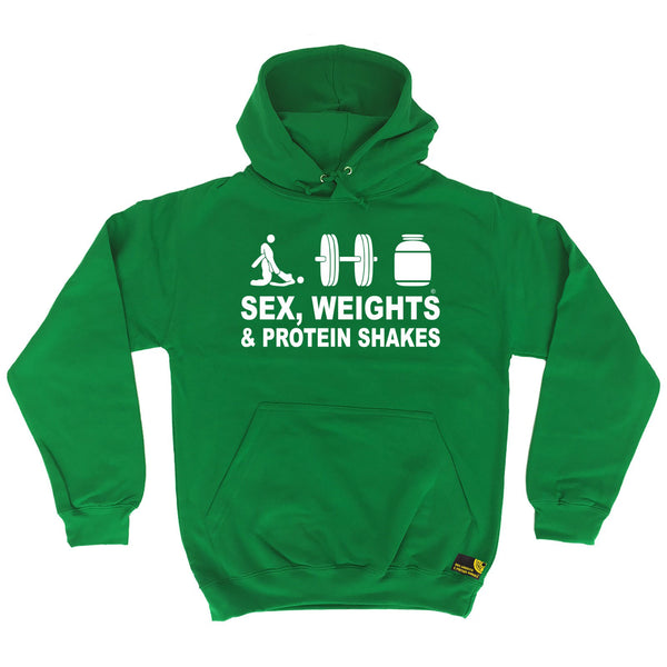 Sex Weights & Protein Shakes ... D3 Hoodie