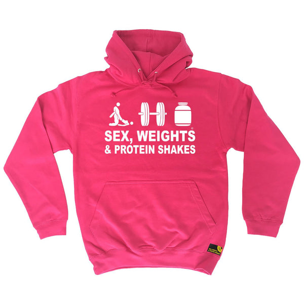 Sex Weights and Protein Shakes Sex Weights & Protein Shakes D3 Gym Hoodie