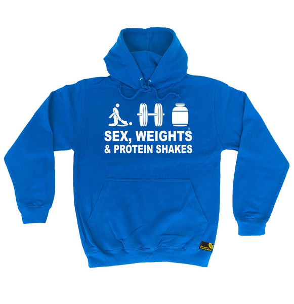 Sex Weights and Protein Shakes Sex Weights & Protein Shakes D3 Gym Hoodie