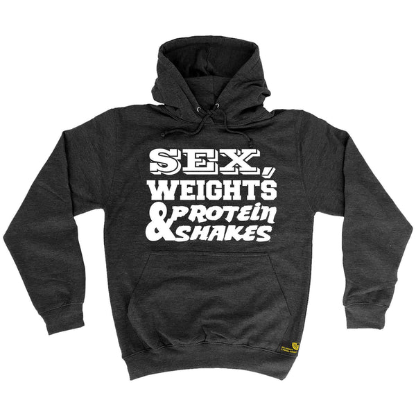 Sex Weights and Protein Shakes Sex Weights & Protein Shakes D1 Gym Hoodie