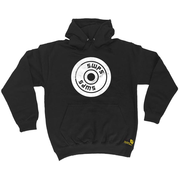 SWPS Weight Plate Big Logo Design Sex Weights And Protein Shakes Gym Hoodie