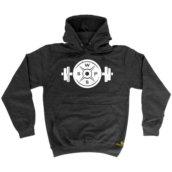 Sex Weights and Protein Shakes GYM Training Body Building -   Swps Weight Plate Dumbbell Design - HOODIE - SWPS Fitness Gifts