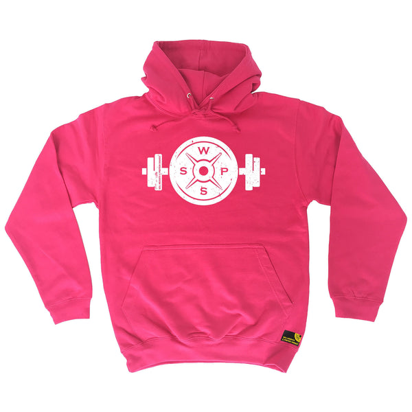 Sex Weights and Protein Shakes GYM Training Body Building -   Swps Weight Plate Dumbbell Design - HOODIE - SWPS Fitness Gifts