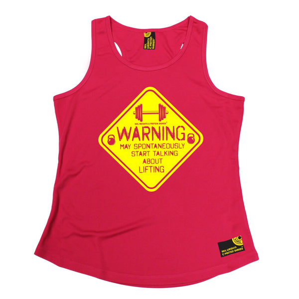 Sex Weights and Protein Shakes GYM Training Body Building -  Warning May Spontaneously ... Lifting - GIRLIE PERFORMANCE COOL VEST - SWPS Fitness Gifts