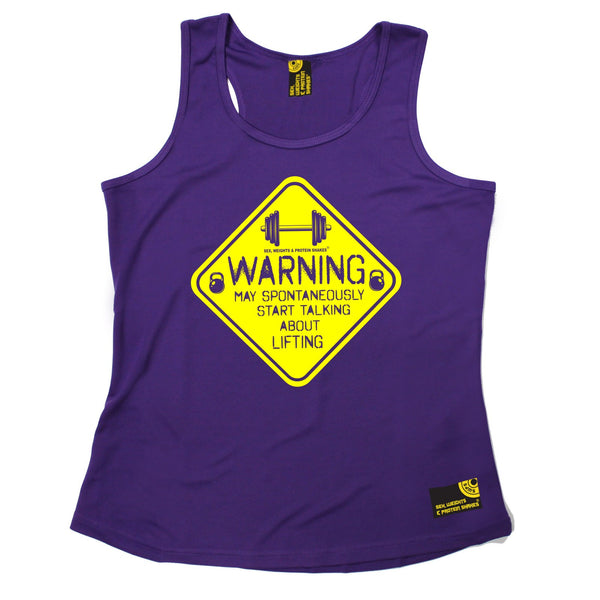 Sex Weights and Protein Shakes GYM Training Body Building -  Warning May Spontaneously ... Lifting - GIRLIE PERFORMANCE COOL VEST - SWPS Fitness Gifts