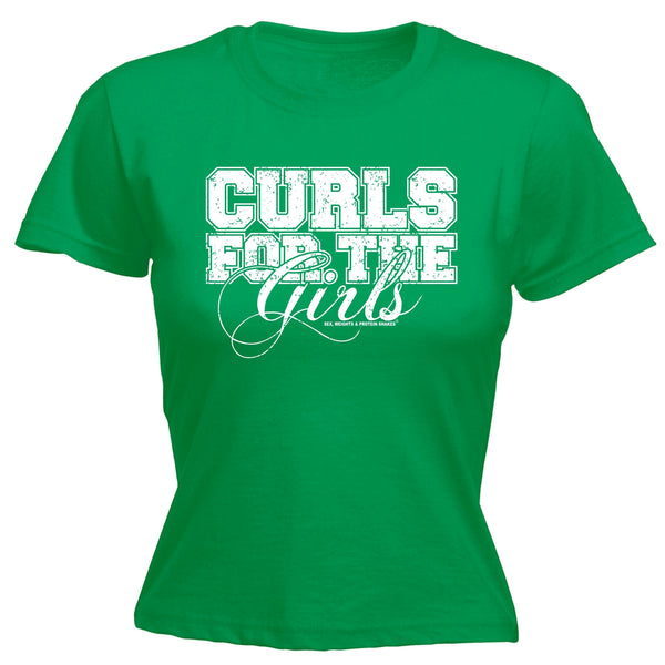 123t SWPS Women's CURLS FOR THE GIRLS - FITTED T-SHIRT