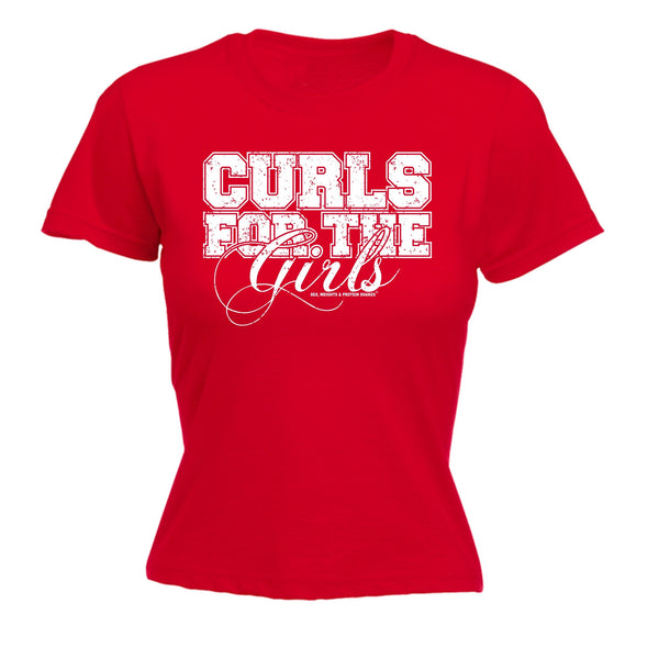 123t SWPS Women's CURLS FOR THE GIRLS - FITTED T-SHIRT