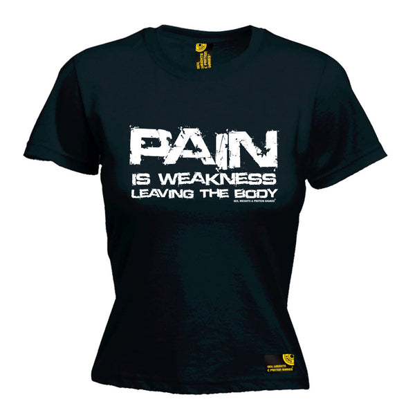 Pain Is Weakness Leaving The Body Women's Fitted T-Shirt