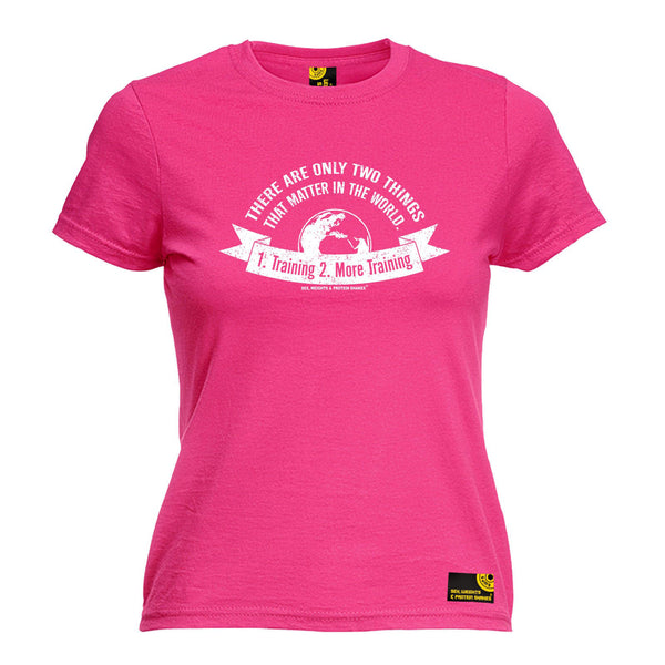 There Are Only Two ... 1 . Training 2 . More Training Women's Fitted T-Shirt
