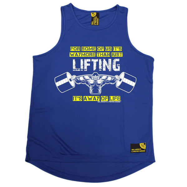 SWPS For Some Of Us It's A Way Of Life Sex Weights And Protein Shakes Gym Men's Training Vest