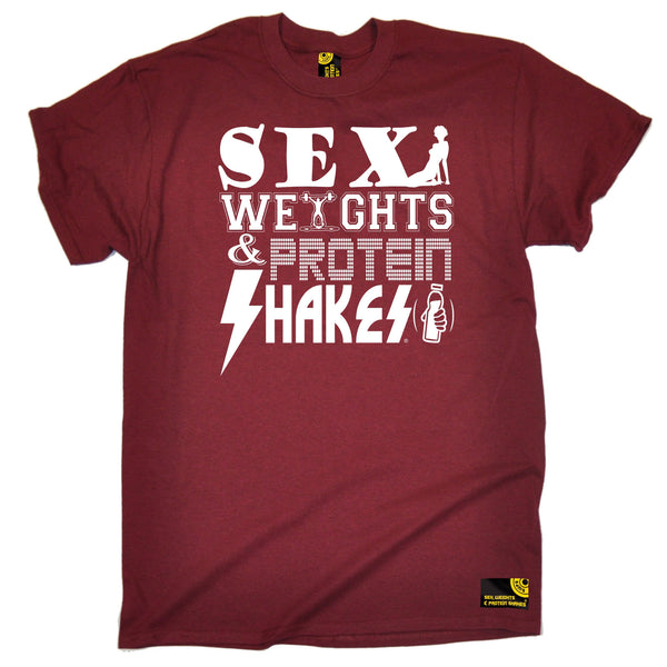 Sex Weights & Protein Shakes ... D2 T-Shirt