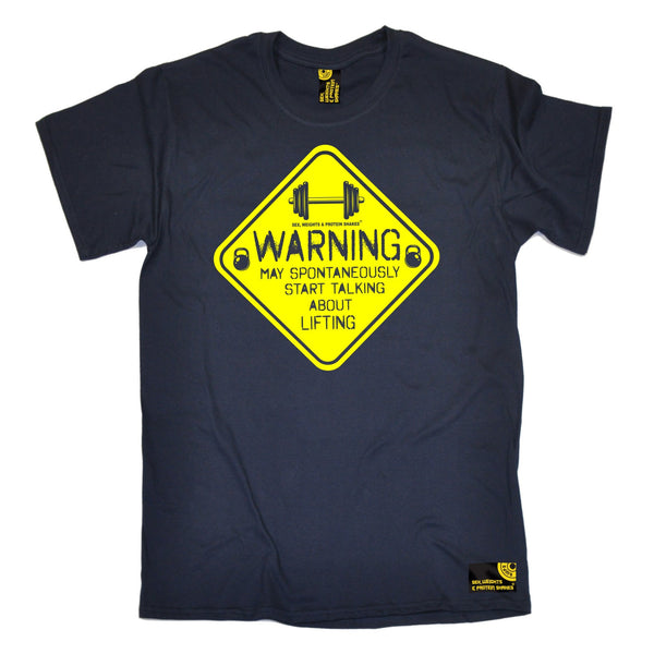 Warning May Spontaneously ... Lifting T-Shirt