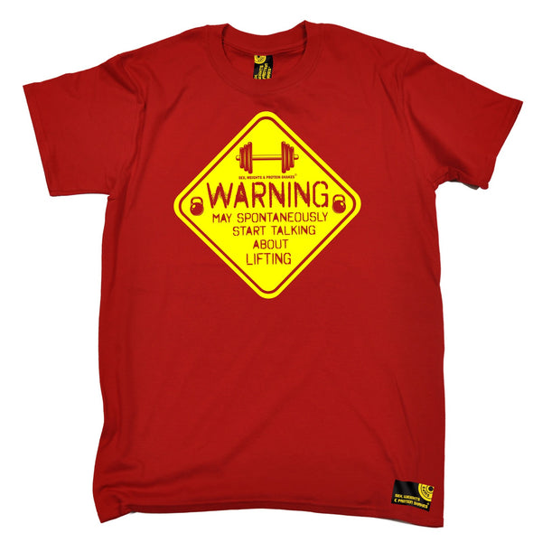 Warning May Spontaneously ... Lifting T-Shirt