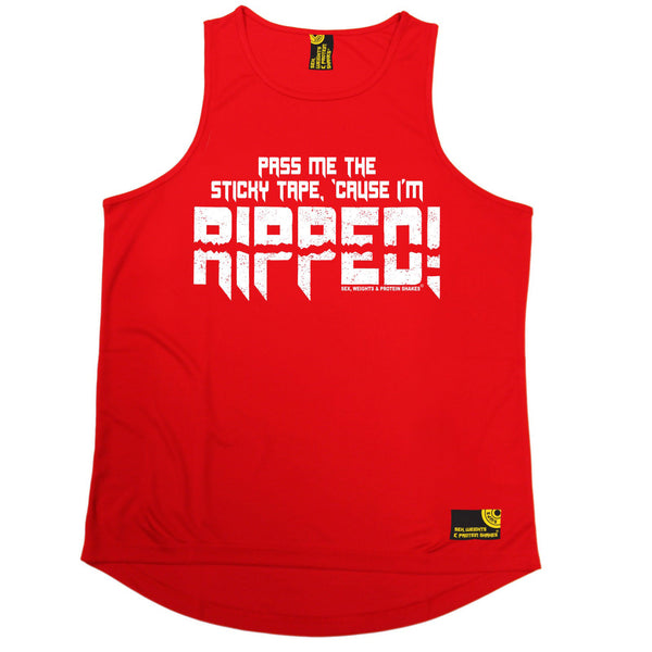 Pass Me The Sticky Tape Cause I'm Ripped Performance Training Cool Vest
