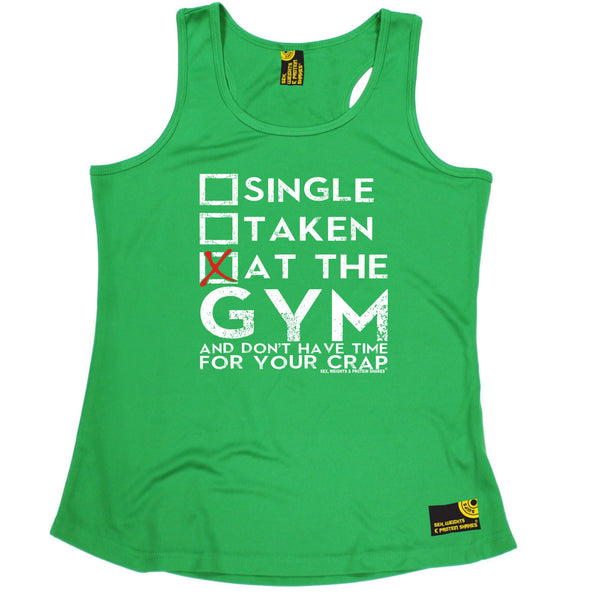 Single Taken At The Gym ... Your Crap Girlie Performance Training Cool Vest