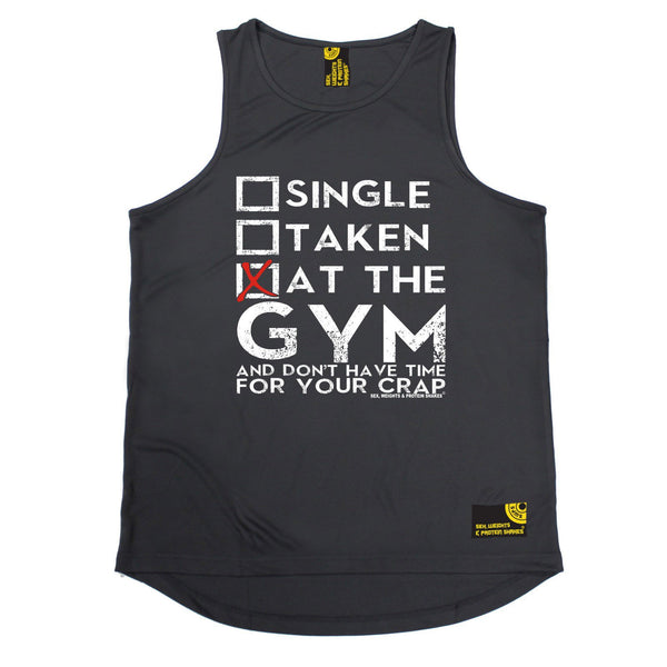 SWPS Single Taken At The Gym Sex Weights And Protein Shakes Men's Training Vest