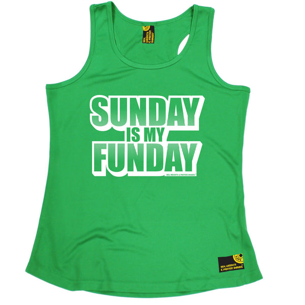 Sunday Is My Funday Girlie Performance Training Cool Vest