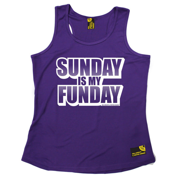 Sunday Is My Funday Girlie Performance Training Cool Vest