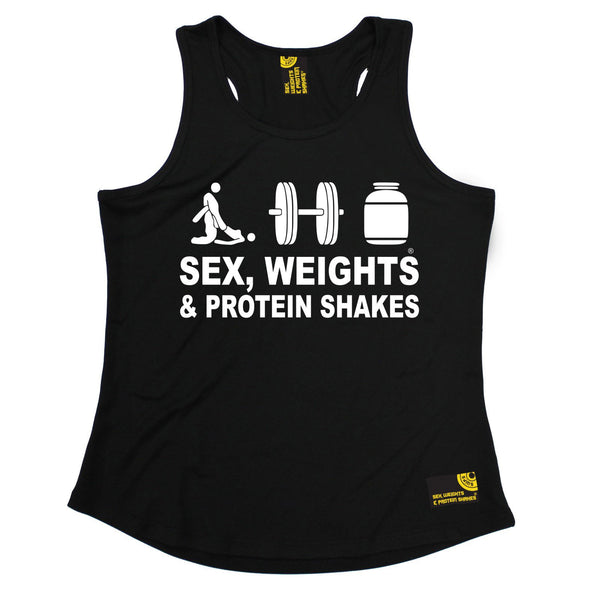 Sex Weights and Protein Shakes Sex Weights & Protein Shakes D3 Gym Girlie Training Vest