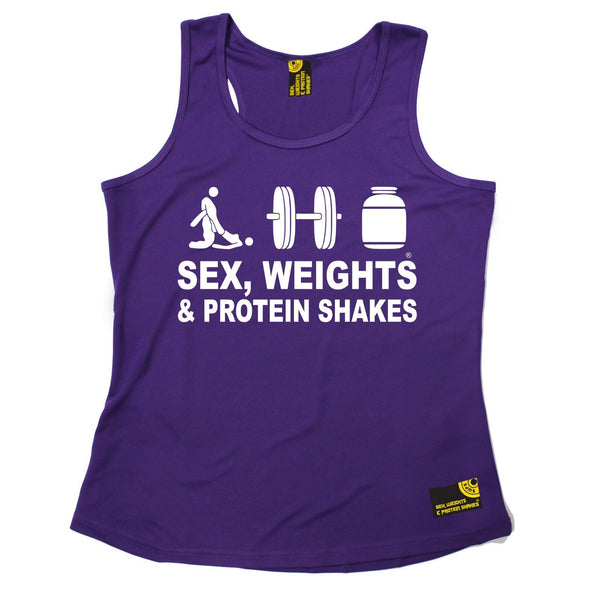 Sex Weights and Protein Shakes Sex Weights & Protein Shakes D3 Gym Girlie Training Vest